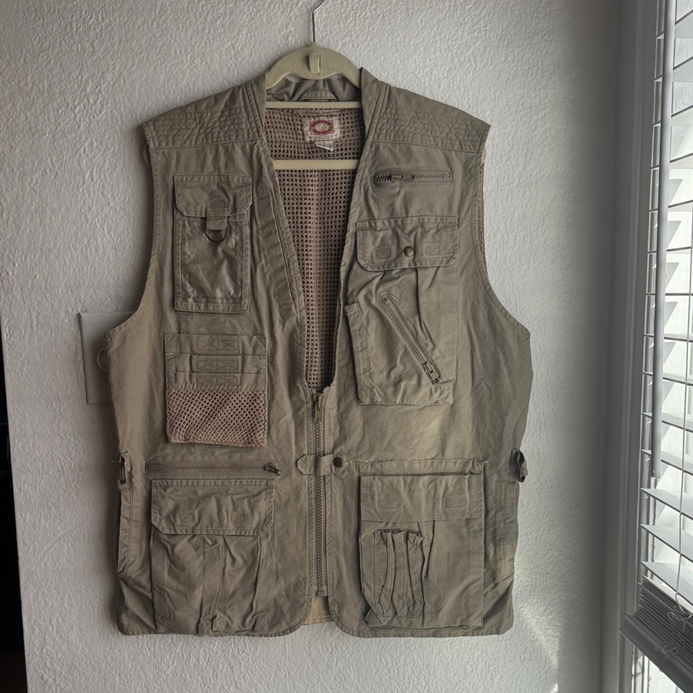 Vintage Banana Republic Khaki Utility Vest